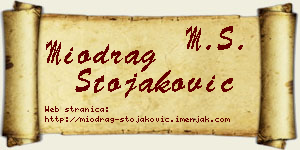Miodrag Stojaković vizit kartica